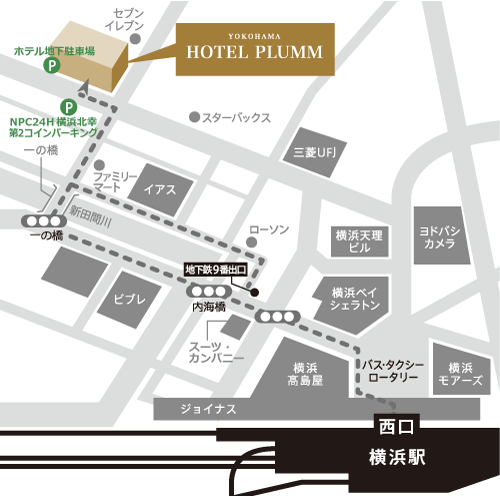 ホテル周辺地図